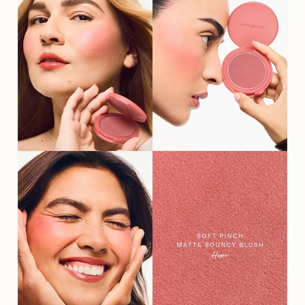 NWT Rare Beauty Soft Pinch Matte Bouncy Blush Hope – nude mauve